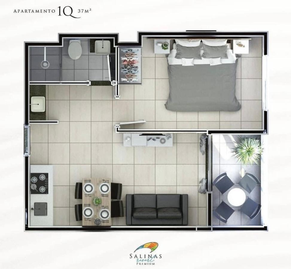 Salinas Premium Resort - Apto Ate 4 Pessoas Salinópolis 外观 照片